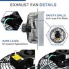Ipower Exhaust Fan Shutter Fan 10 inch, 164.5rmb HIFANXEXHAUST10